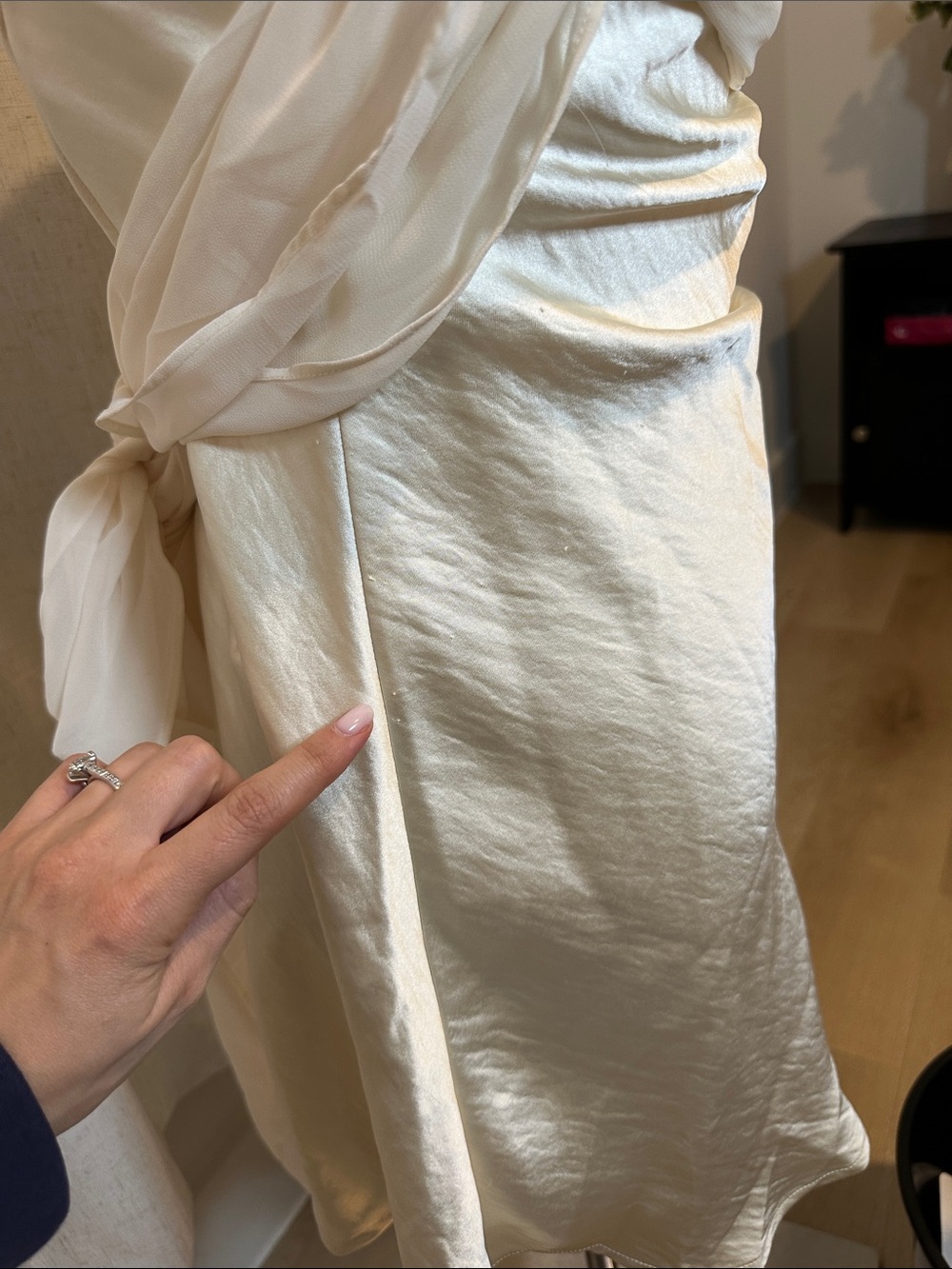 Princess Polly Adoration Mini Dress Cream - Picture 4 of 4